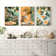 Home Decor Items For Kitchen | Set of 3 Italian Lifestyle Wall art Prints