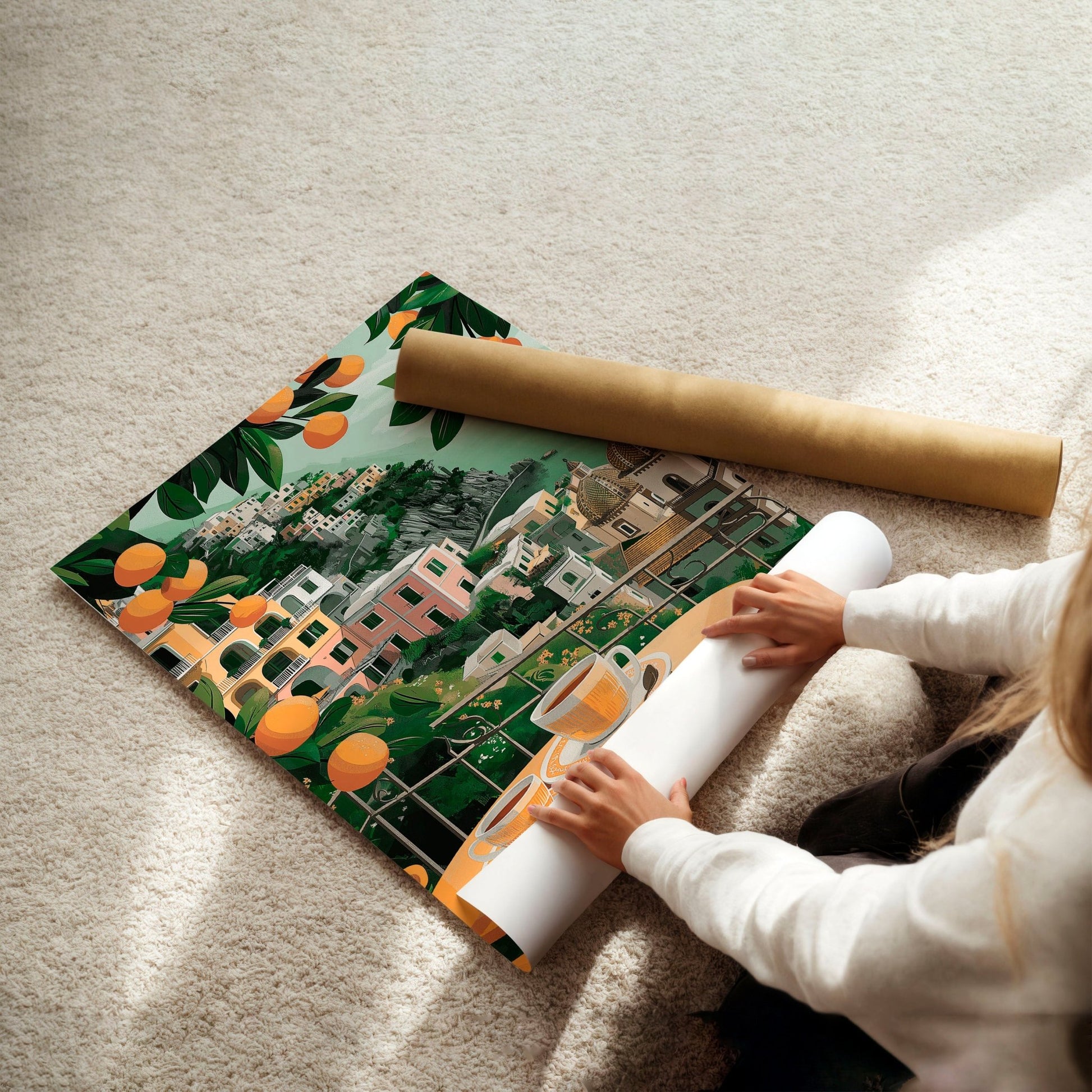 Home Decor Items For Kitchen | Set of 3 Italian Lifestyle Wall art Prints