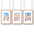 Home Decor Living Room Pictures | Set of 3 Beach Decor Wall art Prints