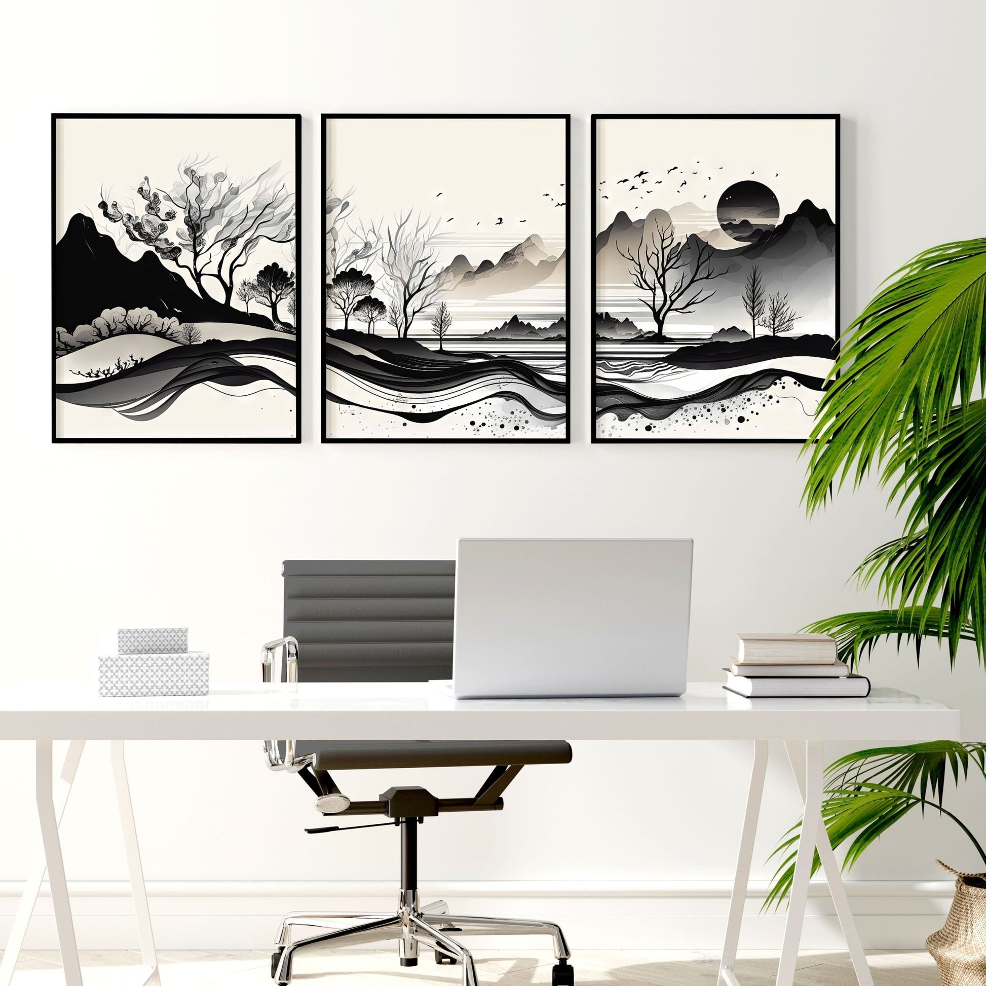 Home Office Wall Accessories | Set of 3 wall art prints