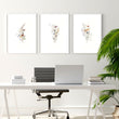 Home Office Wall Decorations | Set of 3 wall art prints