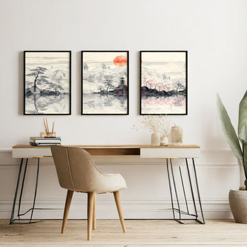 Home Office Wall | Set of 3 wall art prints