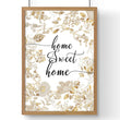 Home Sweet Home Art Print | Set of 1 Welcoming Wall art Print