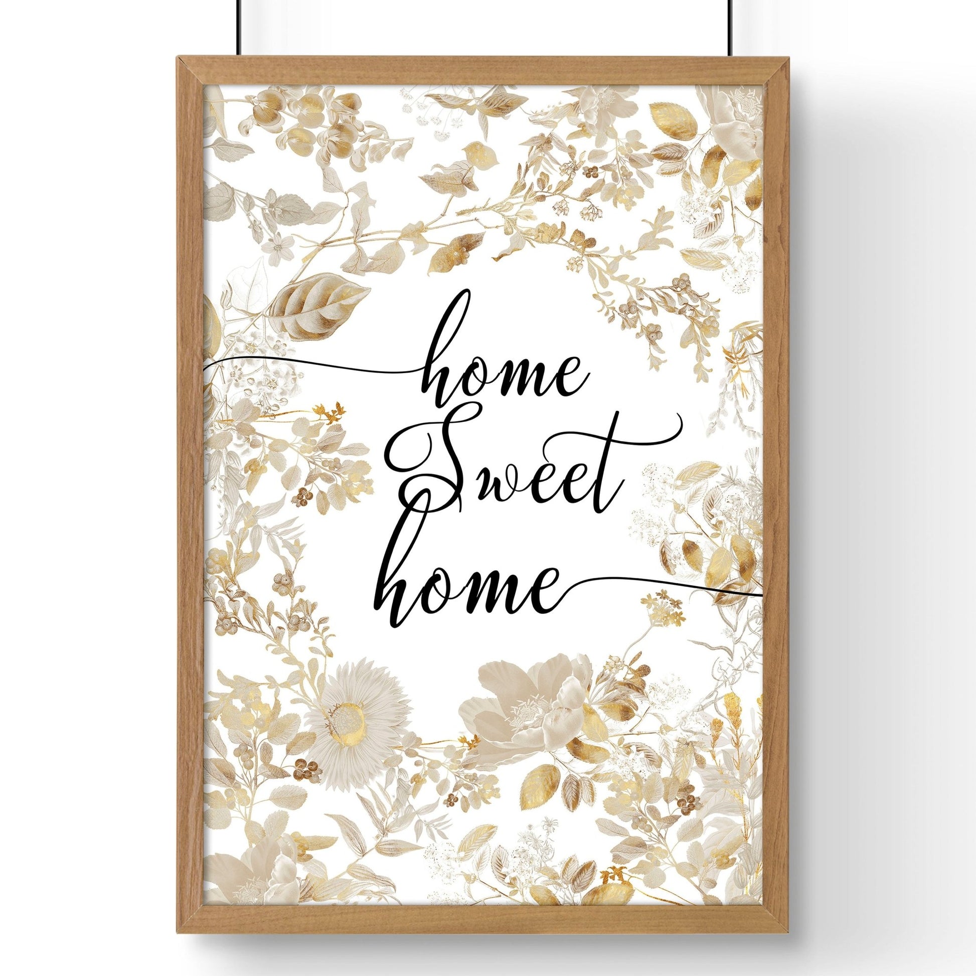 Home Sweet Home Art Print | Set of 1 Welcoming Wall art Print