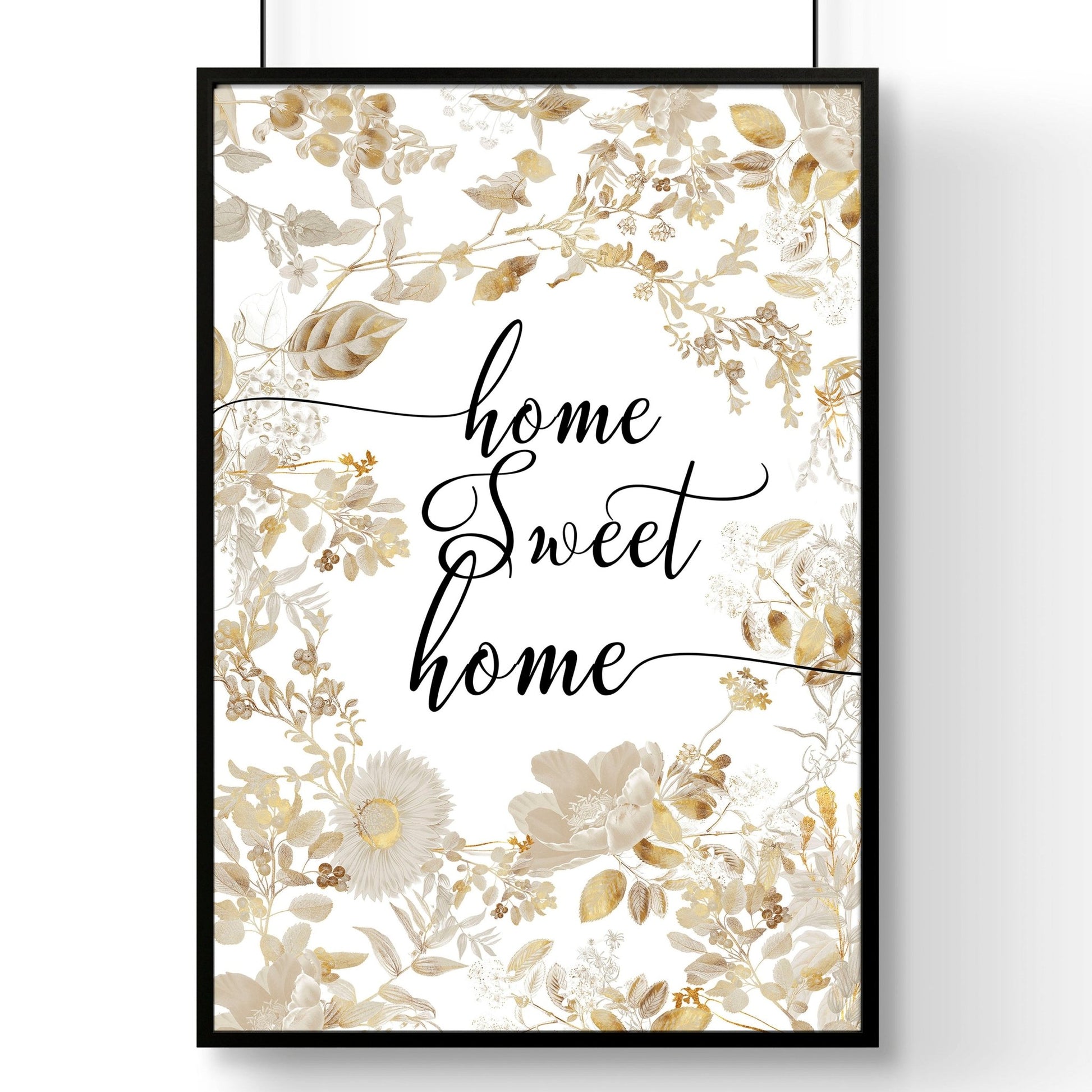 Home Sweet Home Art Print | Set of 1 Welcoming Wall art Print