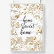 Home Sweet Home Art Print | Set of 1 Welcoming Wall art Print
