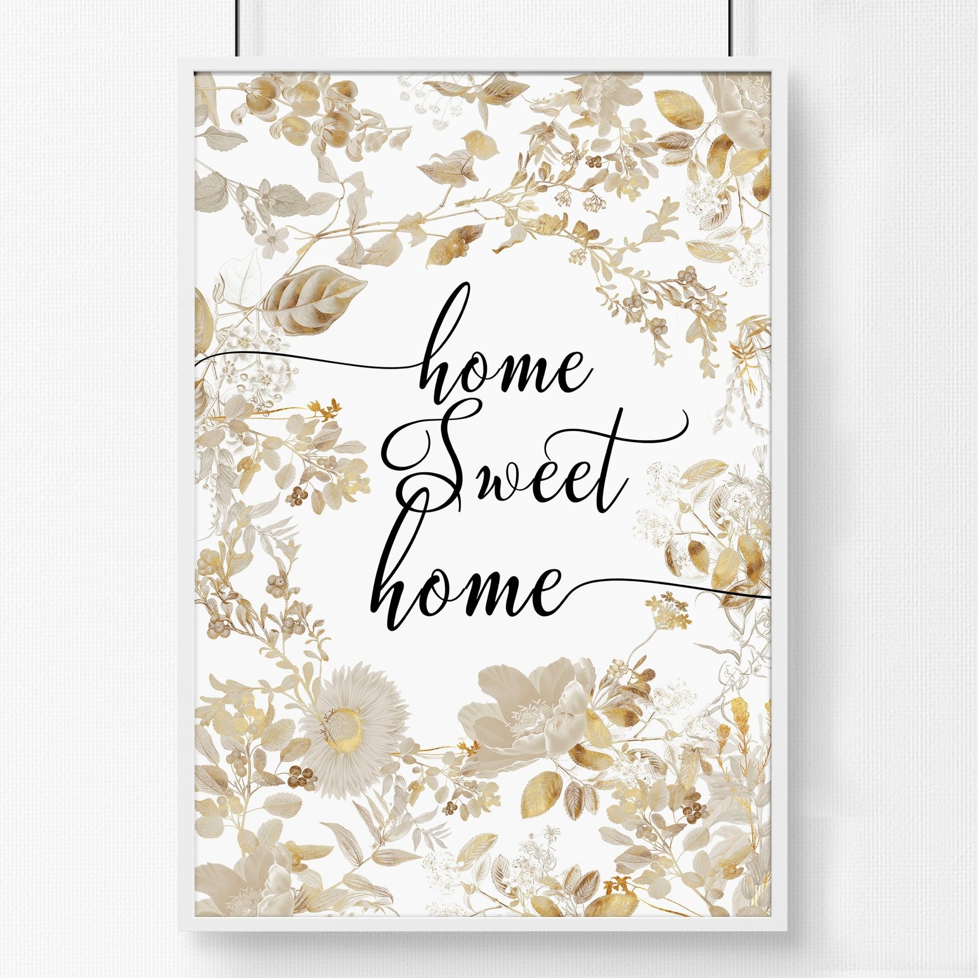 Home Sweet Home Art Print | Set of 1 Welcoming Wall art Print