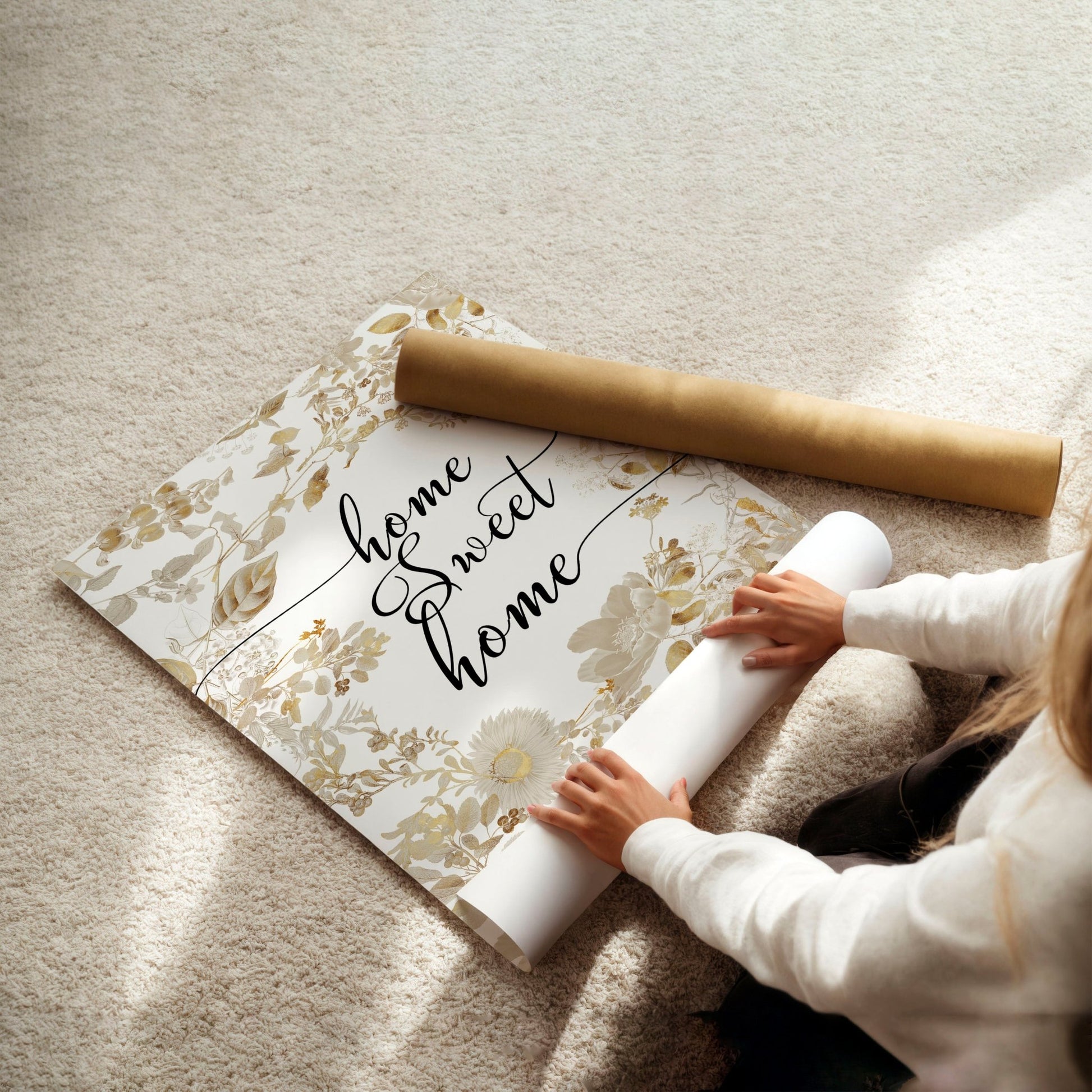 Home Sweet Home Art Print | Set of 1 Welcoming Wall art Print