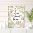Home Sweet Home Art Print | Set of 1 Welcoming Wall art Print