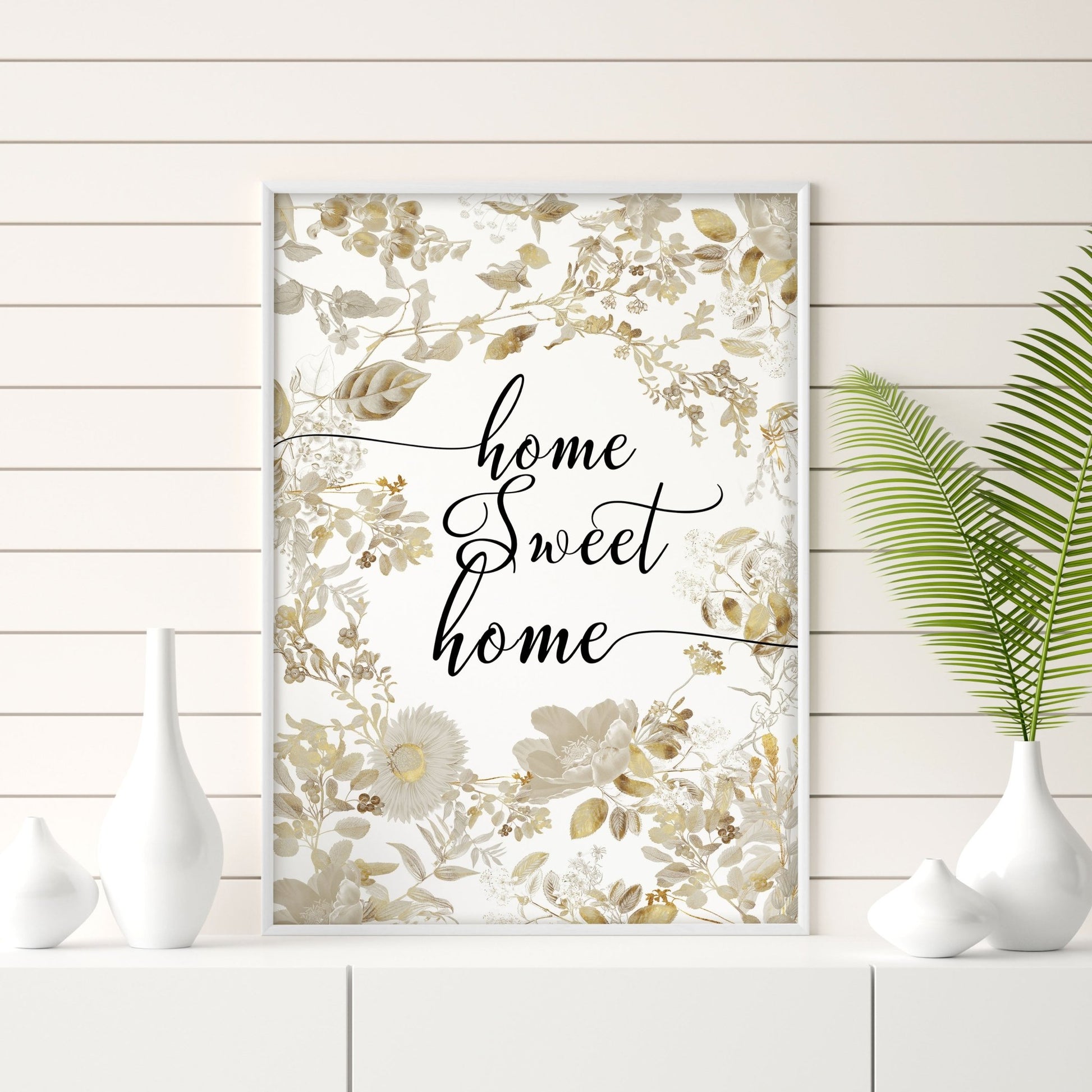 Home Sweet Home Art Print | Set of 1 Welcoming Wall art Print