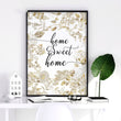 Home Sweet Home Art Print | Set of 1 Welcoming Wall art Print