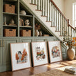 Paris Travel Home Wall Art | Louvre, Eiffel Tower & Montmartre Autumn Watercolour 