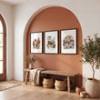 Paris Travel Home Wall Art | Louvre, Eiffel Tower & Montmartre Autumn Watercolour 