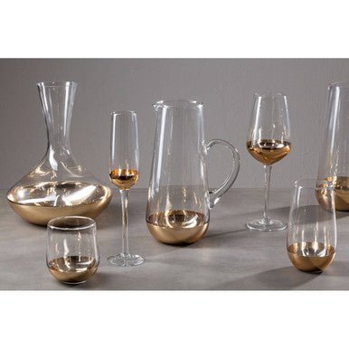 Horizon Clear And Gold Finish Pitcher