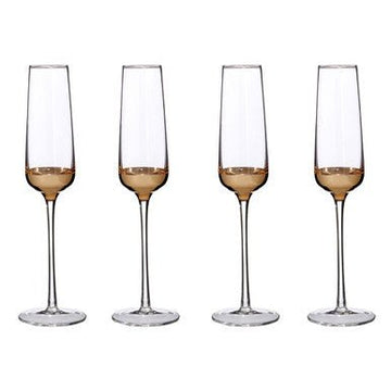 Horizon Set of Four Champagne Glasses