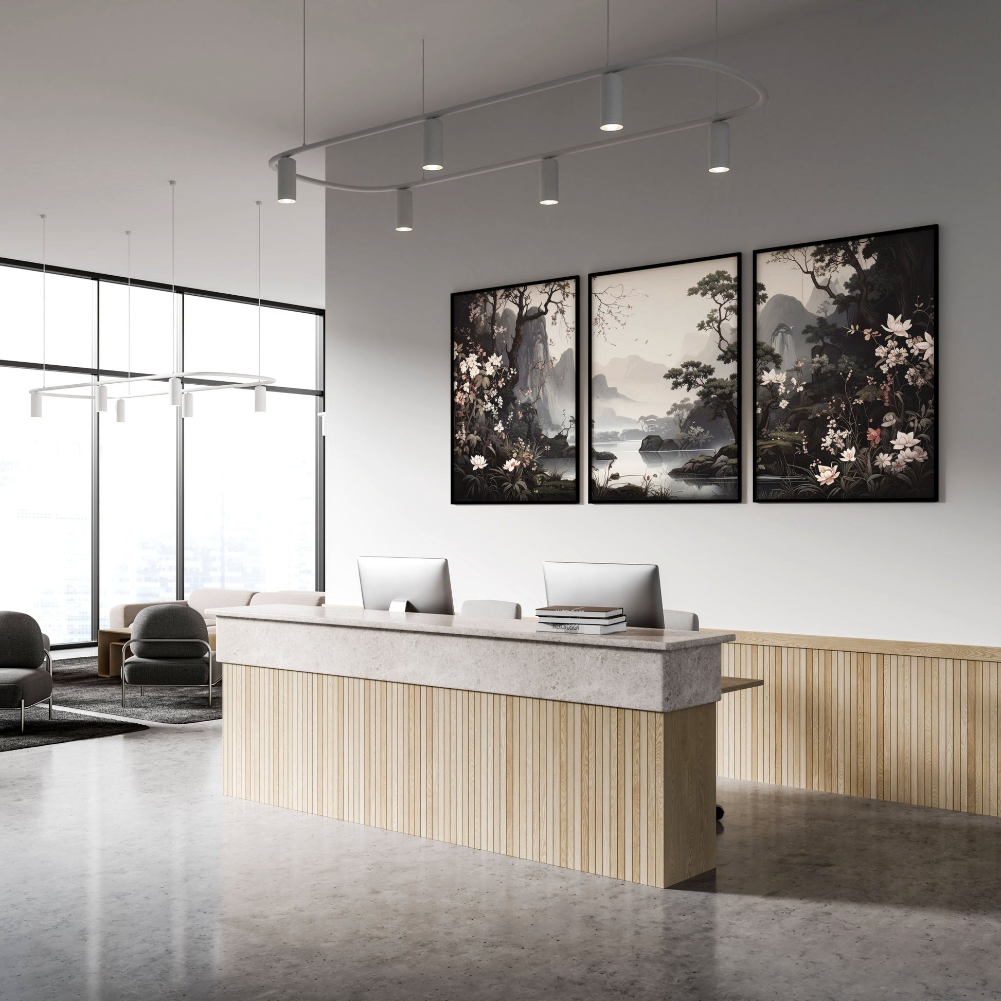 Huge Posters For Wall | Set of 3 Chinoiserie Wall art Prints