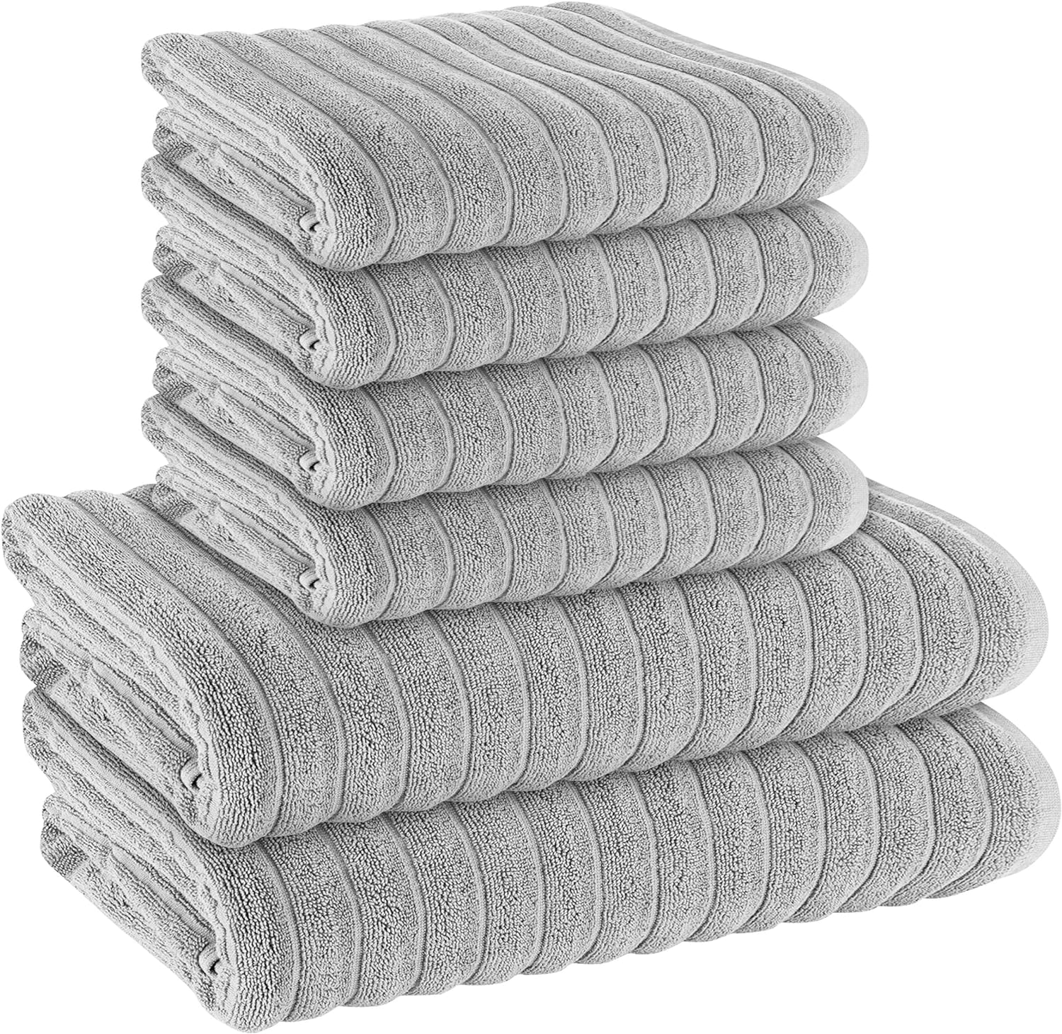 Hydro Cotton Ribbed Towels Highly Absorbent Luxurious Soft Lightweight Quick Dry, Jumbo Bath Sheet Packs & Towel Bale Sets Available