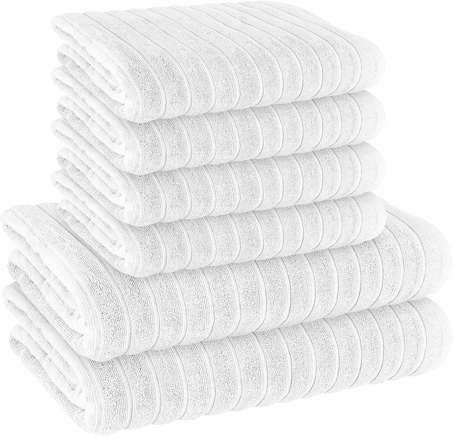 Hydro Cotton Ribbed Towels Highly Absorbent Luxurious Soft Lightweight Quick Dry, Jumbo Bath Sheet Packs & Towel Bale Sets Available