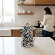 Hygge Black And White Patterned Coffee Pot