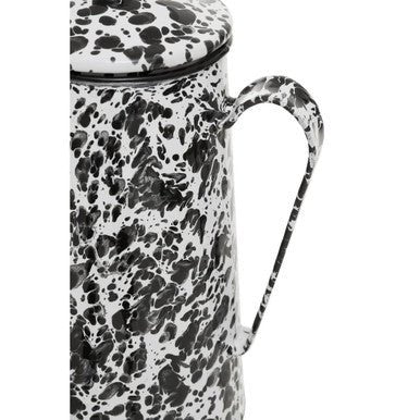 Hygge Black And White Patterned Coffee Pot