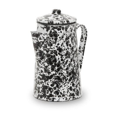 Hygge Black And White Patterned Coffee Pot