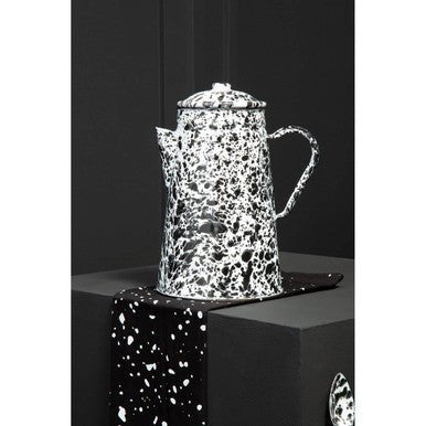 Hygge Black And White Patterned Teapot