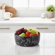 Hygge Black Faux Marble Bowl