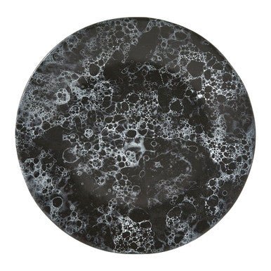 Hygge Black Marble Effect Dinner Plate