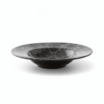 Hygge Black Marble Effect Pasta Bowl
