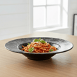 Hygge Black Marble Effect Pasta Bowl
