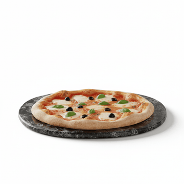 Hygge Black Marble Effect Pizza Plate