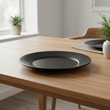 Hygge Black Stoneware Dinner Plate