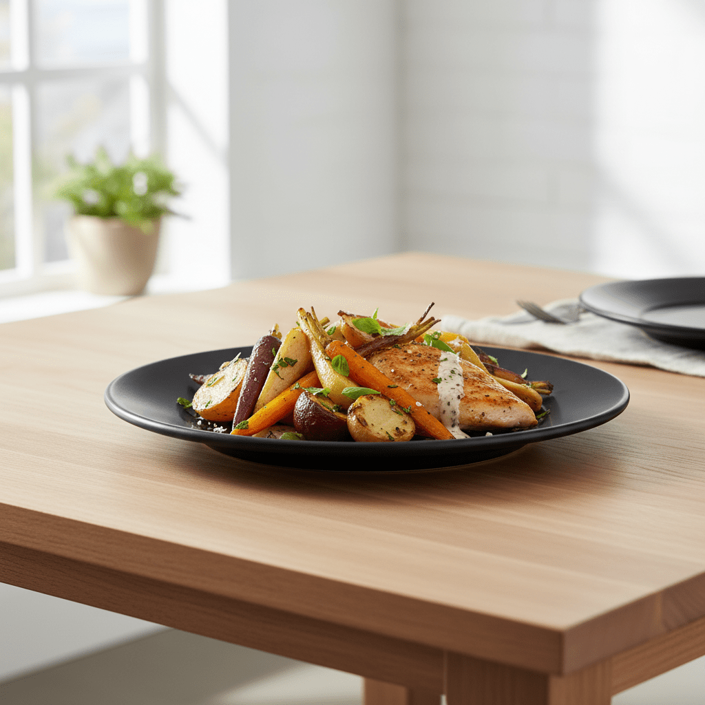 Hygge Black Stoneware Dinner Plate