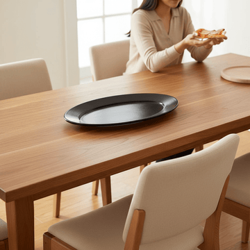 Hygge Black Stoneware Pizza Plate