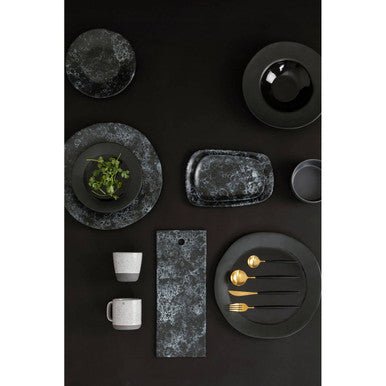 Hygge Black Stoneware Pizza Plate