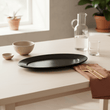 Hygge Black Stoneware Pizza Plate