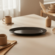 Hygge Black Stoneware Pizza Plate