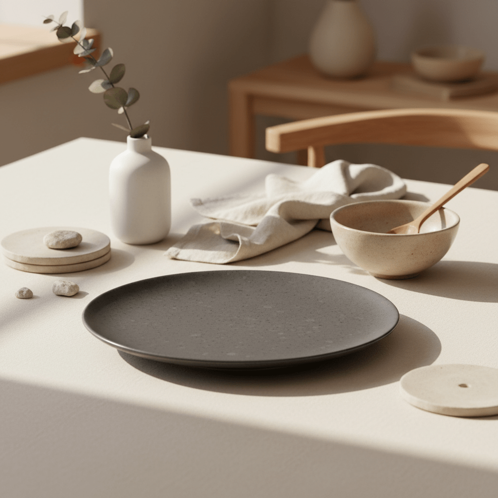 Hygge Grey Speckled Dinner Plate