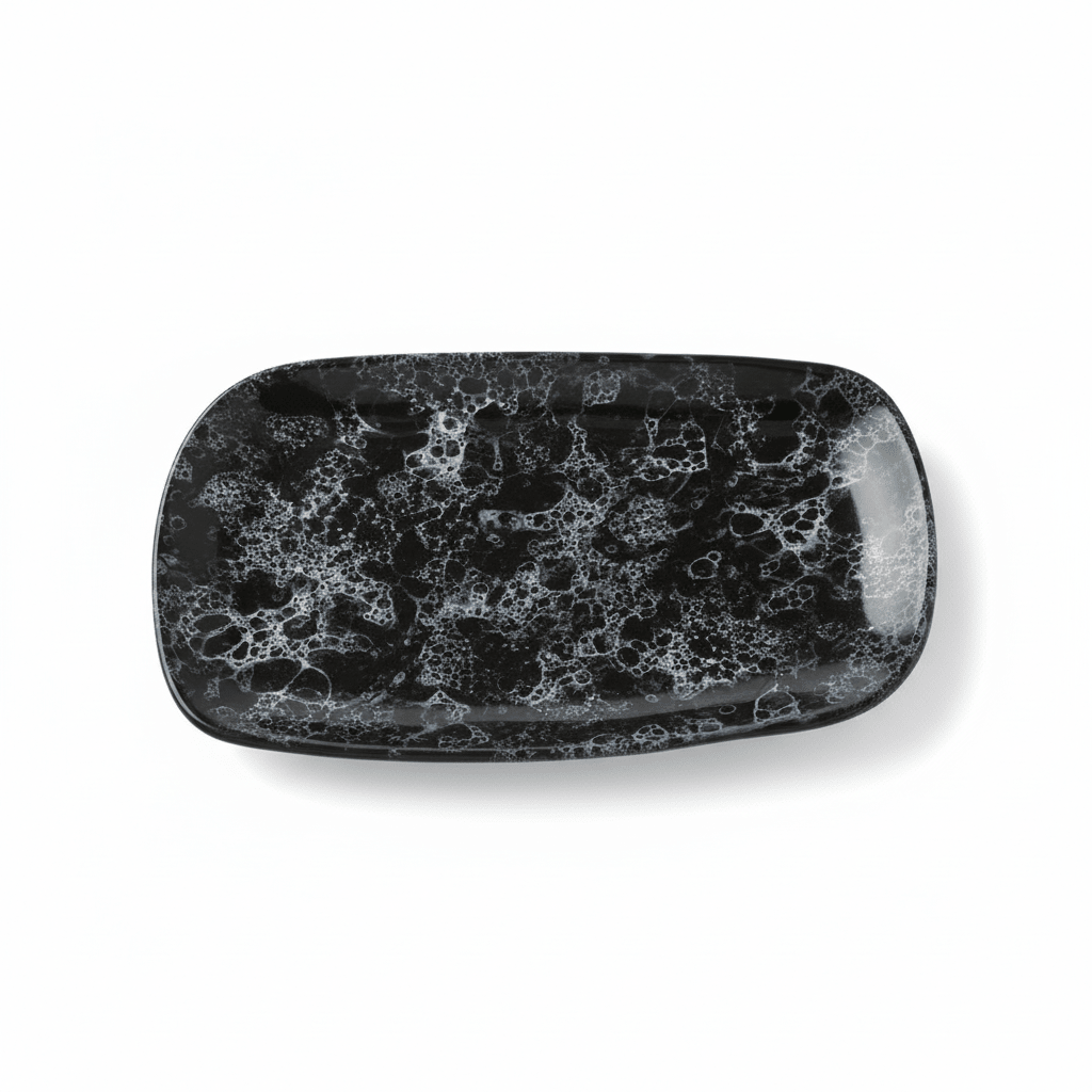 Hygge Large Black Marble Effect Serving