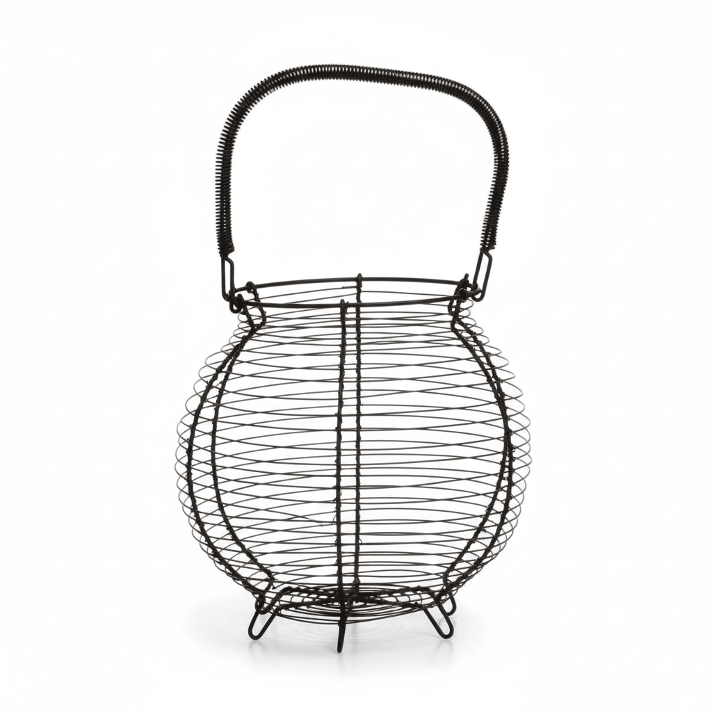 Hygge Matte Black Egg Basket