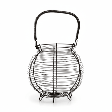 Hygge Matte Black Egg Basket