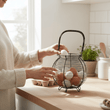 Hygge Matte Black Egg Basket