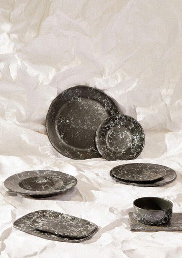 Hygge Small Black Marble Effect Serving
