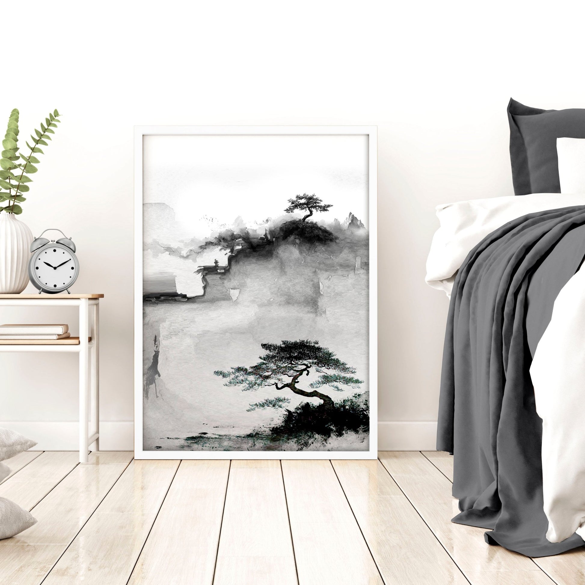 Ideas For Bedroom Wall Art | Set of 3 Asian Inspired Wall art Prints