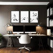 Ideas For Office Wall Decor | Set of 3 wall art prints