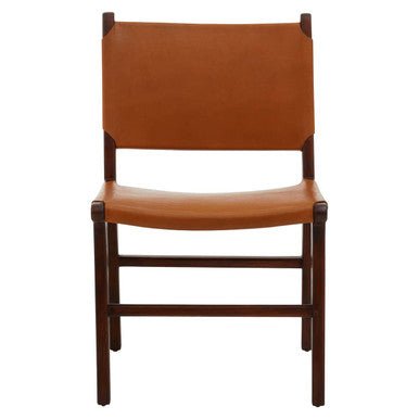 Inca Antique Brown Leather Chair