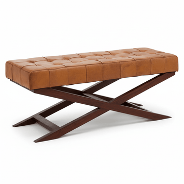 Inca Bench With Cross Base