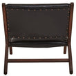Inca Genuine Black Cow Leather Chair