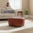 Inca Round Buttoned Stool