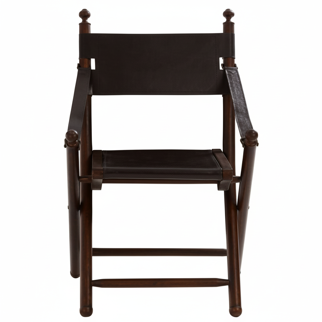 Inca Teak And Black Folding Chair